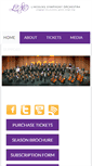 Mobile Screenshot of lincolnsymphony.org